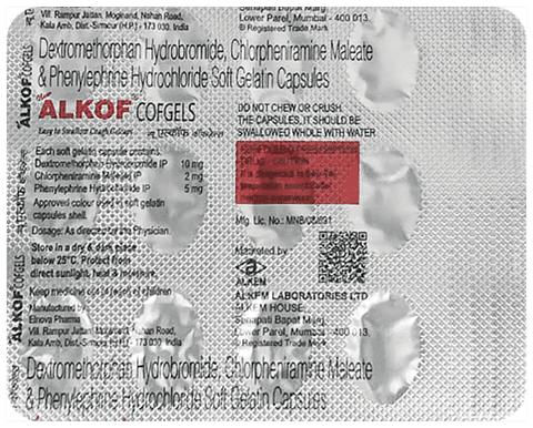 Alkof Cofgels Soft Gelatin Capsule