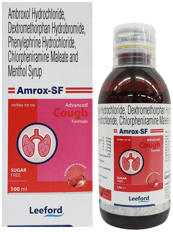 Amrox-SF Syrup Strawberry Sugar Free