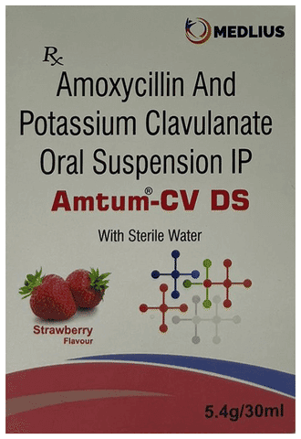 Amtum-CV DS Oral Suspension Strawberry
