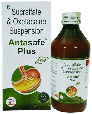 Antasafe Plus Oral Suspension Sugar Free