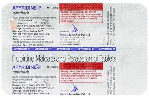 Apyridine P 100mg/325mg Tablet