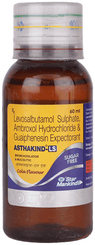 Asthakind-LS Expectorant Cola Sugar Free