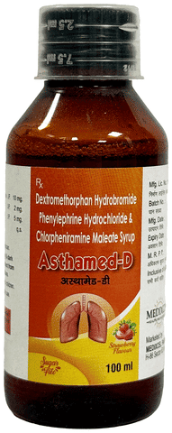 Asthamed-D Syrup Strawberry Sugar Free