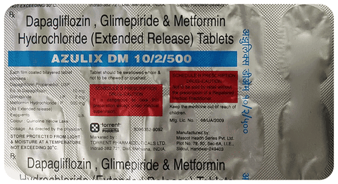 Azulix DM 10/2/500 Tablet ER