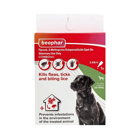 Beaphar Flea & Tick Spot On COMBOtec For Dogs 20-40kg Pet