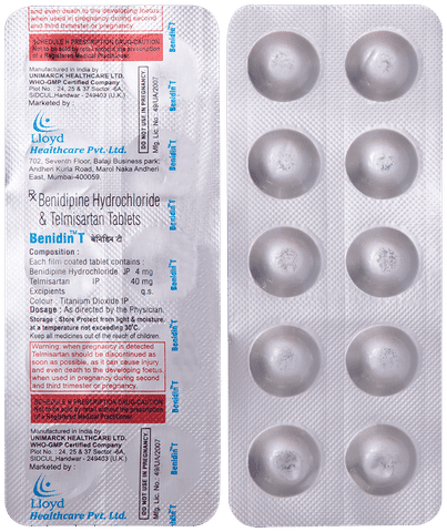 Benidin T 4mg/40mg Tablet