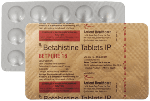 Betpure 16mg Tablet