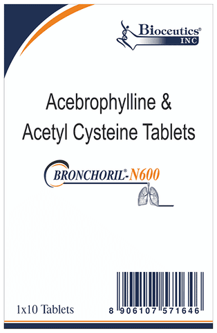 Bronchoril N 100mg/600mg Tablet
