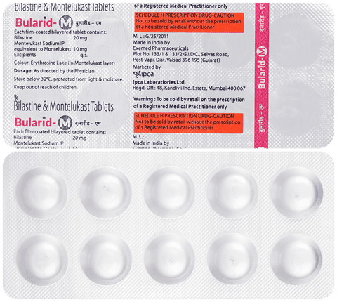 Bularid M 20mg/10mg Tablet