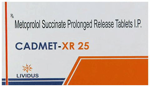 Cadmet 25mg Tablet XR