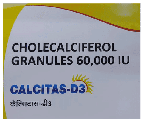 Calcitas-D3 Granules 1gm For Bone, Joint and Muscle Care