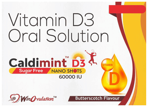 Caldimint D3 Nano Shot 60000 IU (5ml Each) Butterscotch Sugar Free