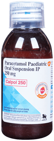 Calpol 250mg Paediatric Oral Suspension Strawberry