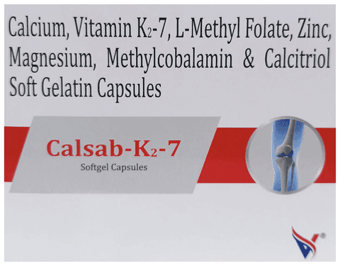 Calsab-K2 7 Softgel Capsule