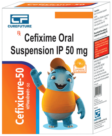 Cefixicure 50 Orange Oral Suspension