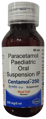 Centamol 250mg/5ml Suspension Mixed Fruit