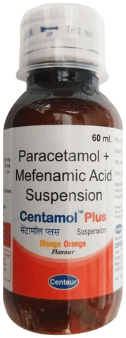 Centamol Plus Suspension Mango Orange