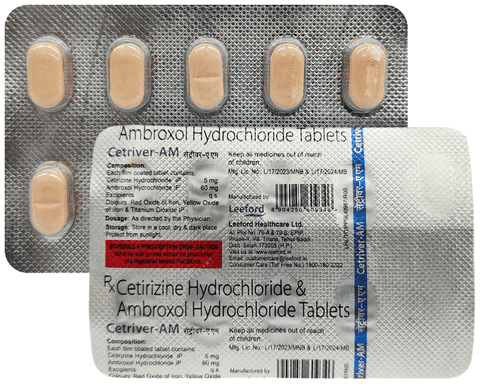 Cetriver AM 5mg/60mg Tablet