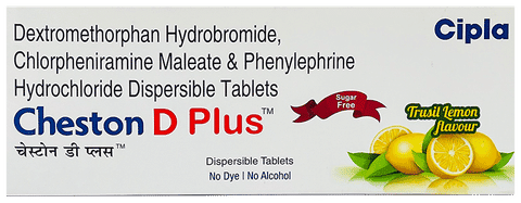 Cheston D Plus Tablet DT Trusil Lemon Sugar Free