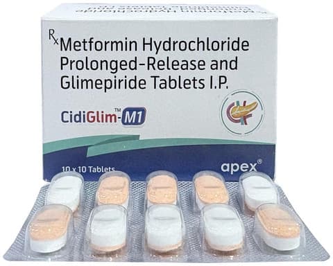 Cidiglim M 1mg/500mg Tablet