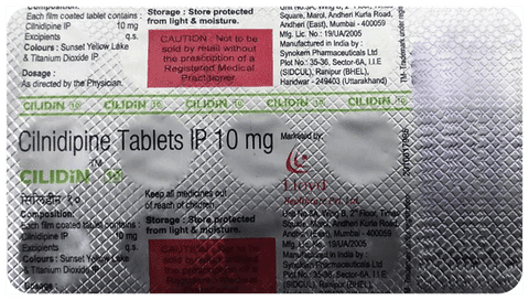 Cilidin 10mg Tablet