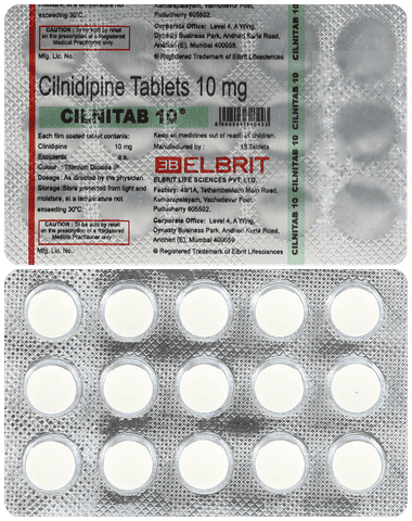 Cilnitab 10mg Tablet