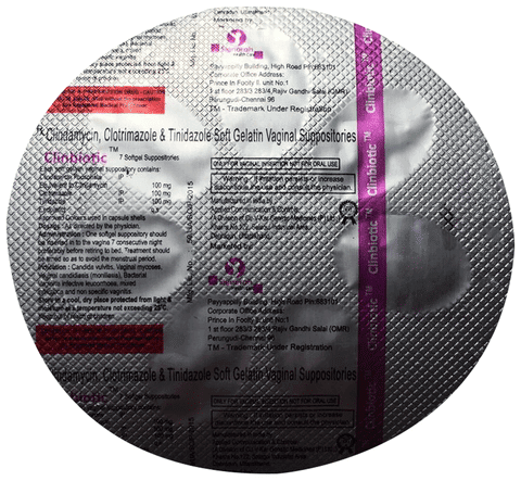 Clinbiotic Soft Gelatin Vaginal Suppositories