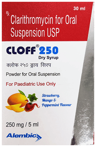 Cloff 250 Dry Syrup Strawberry Mango & Peppermint