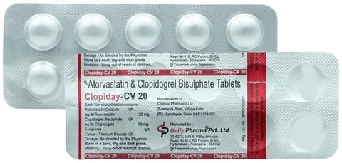 Clopiday CV 20mg/75mg Tablet