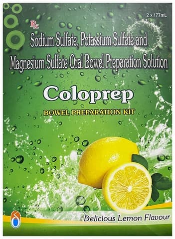 Coloprep Bowel Preparation Kit (177ml Each) Delicious Lemon