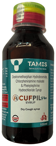 Cufpil Free Dry Cough Syrup Sugar Free