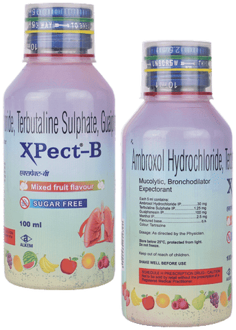 Xpect-B Expectorant Mixed Fruit Sugar Free