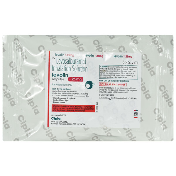 LEVOLIN 1.25MG RESPULES