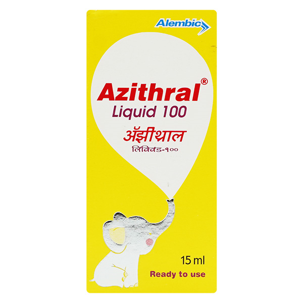 AZITHRAL 100MG LIQ 15ML