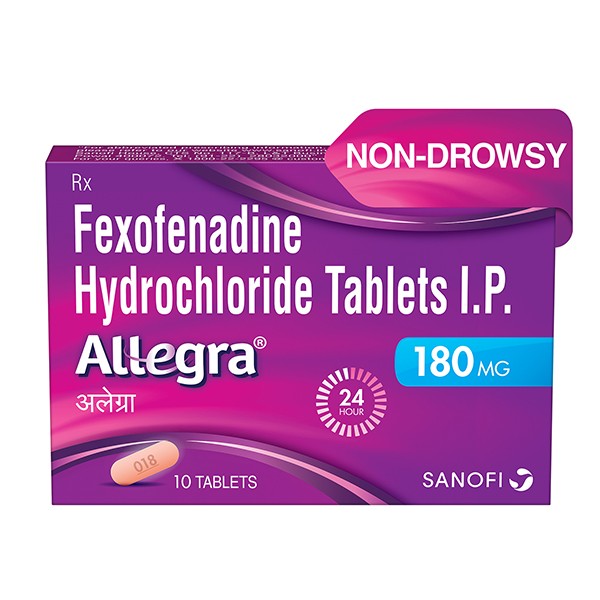 ALLEGRA 180MG TABS 10`S