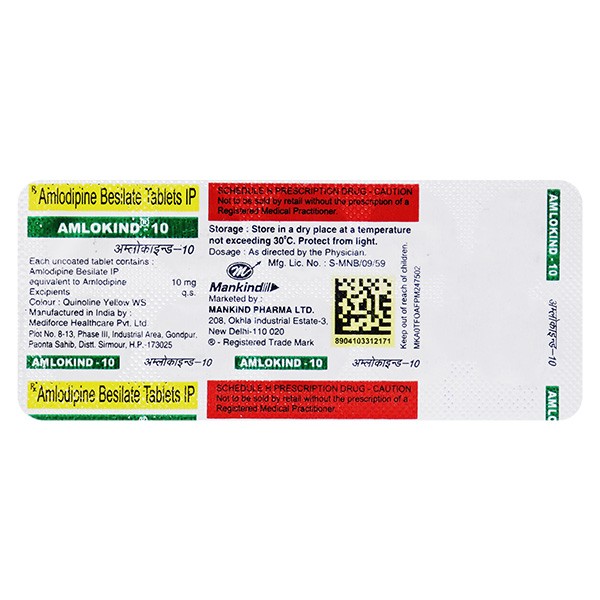AMLOKIND-10MG 10's