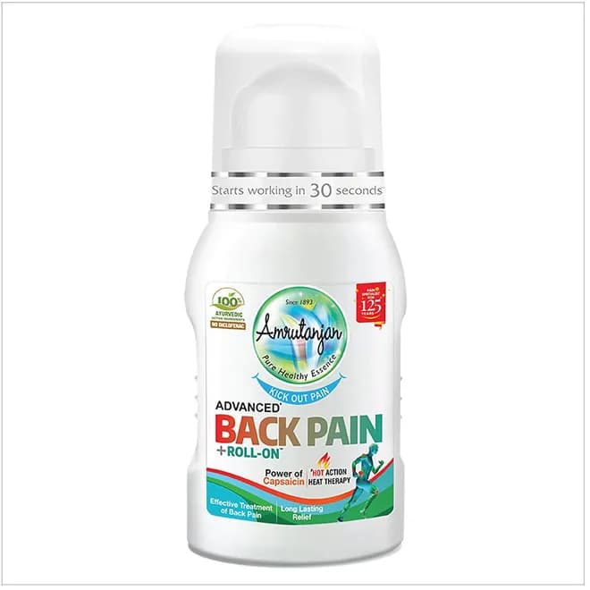 Amrutanjan Advanced Back Pain Roll-on, 50 ml