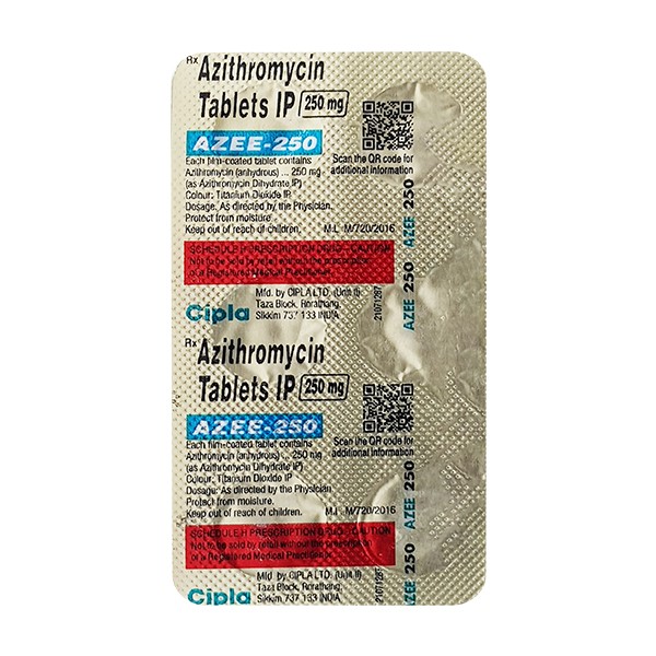 AZEE 250MG TAB 6S