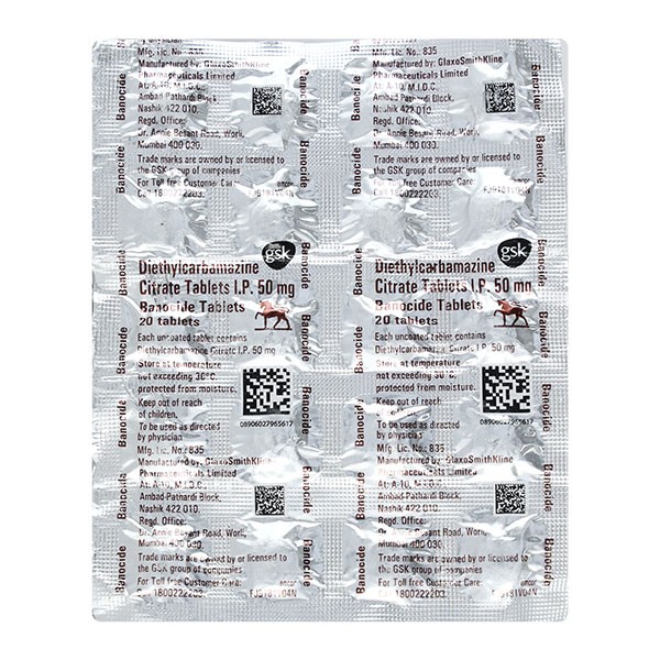 BANOCIDE 50MG TABS 10`S