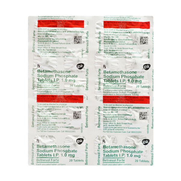 BETNESOL FORTE TABS 20`S