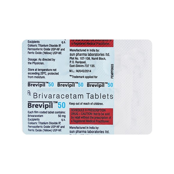BREVIPIL 50MG TAB 10 S