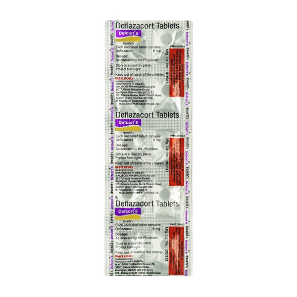 DEFCORT-6MG - TAB 10S