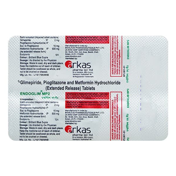 ENDOGLIM MP2 TAB 10'S