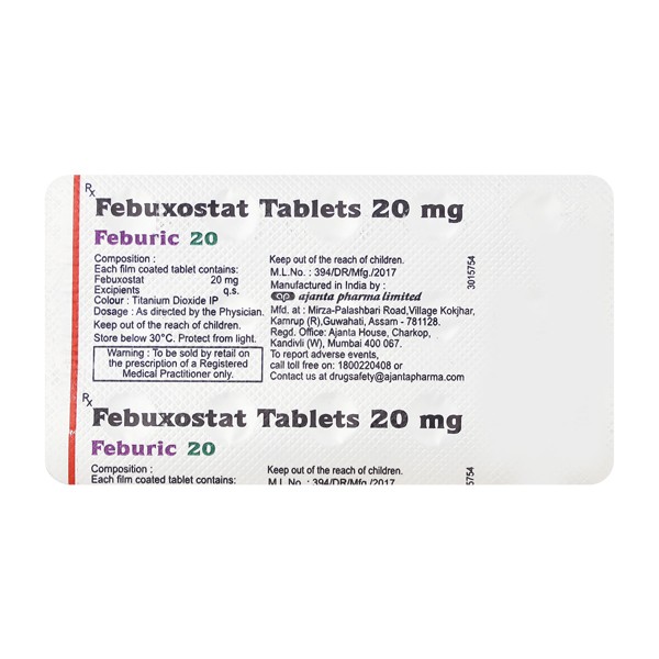 FEBURIC 20MG TAB 15S