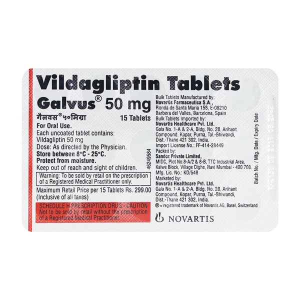 GALVUS-50MG-TAB 15`S