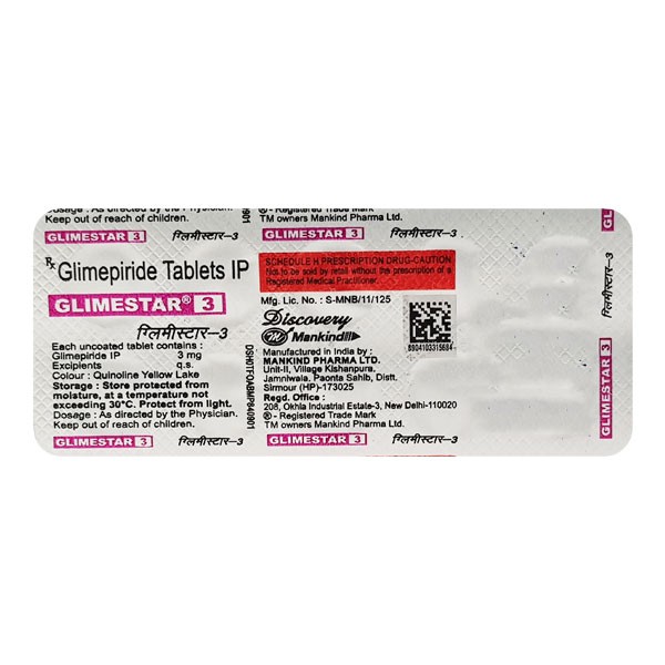 GLIMESTAR-3MG 10`S