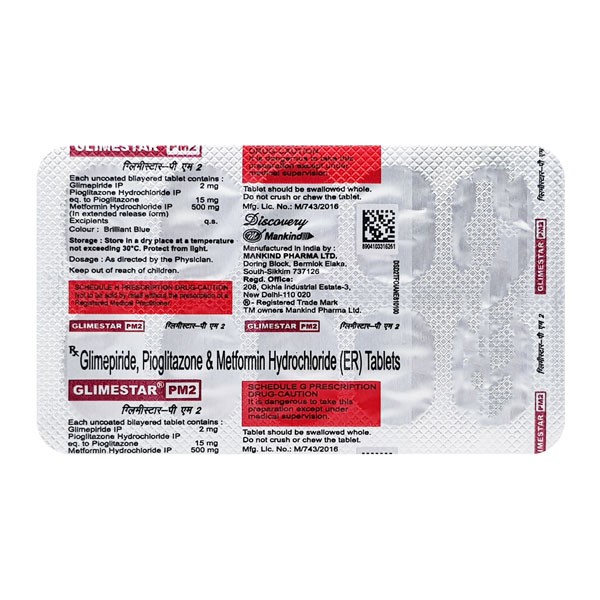 GLIMESTAR PM 2MG 10`S