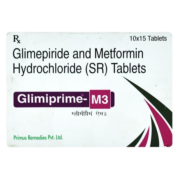 GLIMIPRIME M3MG TABS 15`S