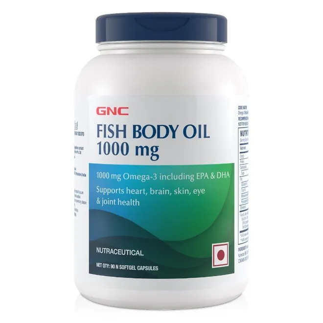 GNC Triple Strength Fish Oil, 60 Capsules