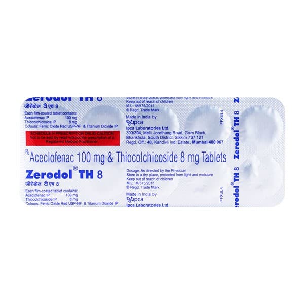 ZERODOL TH 8 TABLETS 10